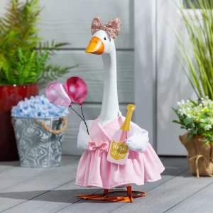 Giddy the Porch Goose: Outfit - Rose All Day