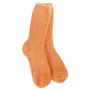 World's Softest Socks: Ragg Feather Crew - Orange